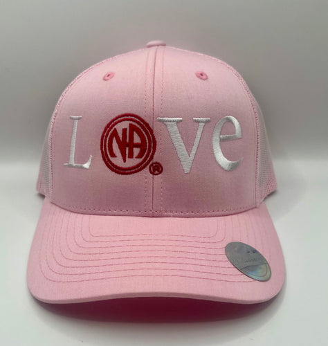Love mesh snapback hat